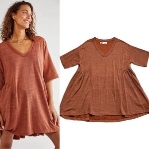 FP Beach Stone Harbor Rust Orange Mini Dress XS